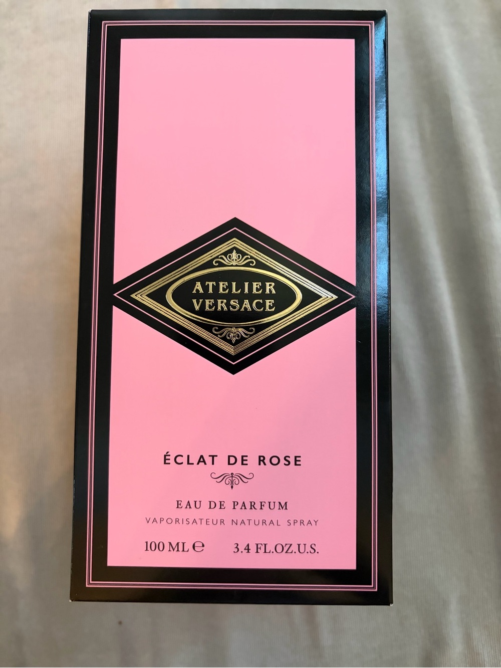 Atelier Versace Éclat de Rose Eau de Parfum - Pink & Black Box